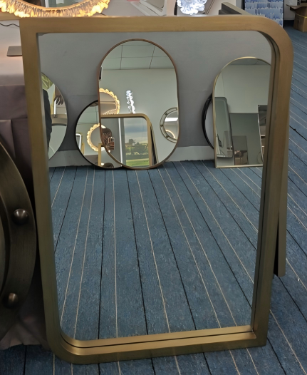 304 Stainless Steel Frame 5MM Glass Resin Mirror - 610x914mm - My Store