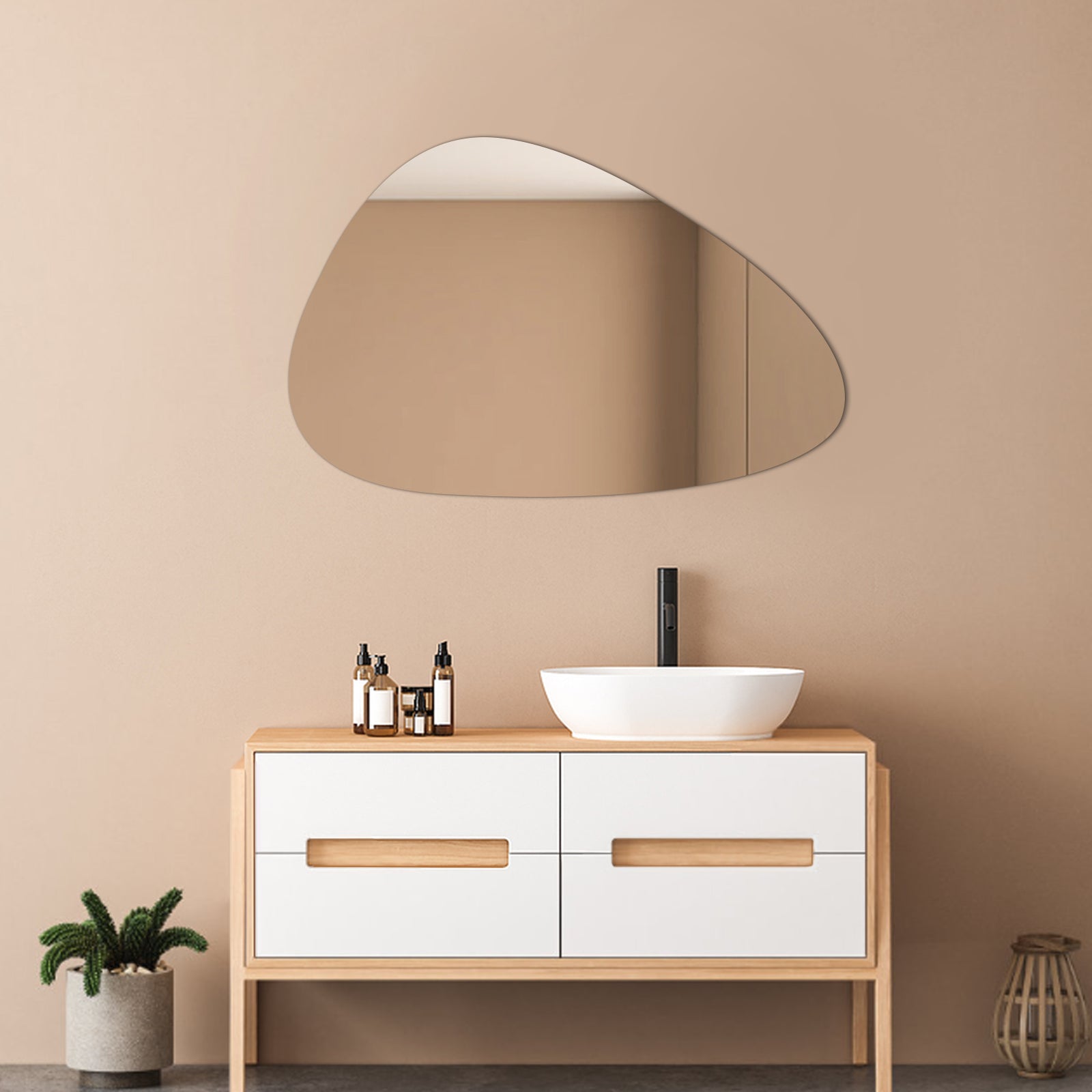 Modern Irregular-Shaped Mirror – Add a Unique Artistic Touch to Your Space - My Store