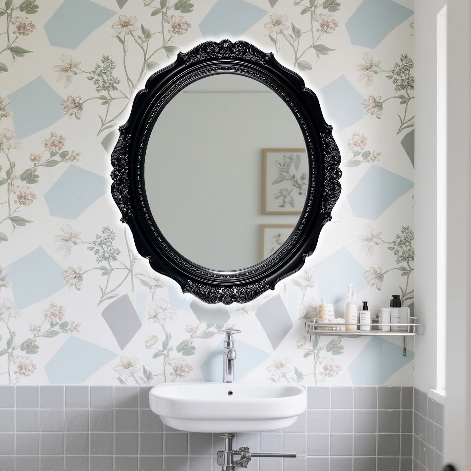 Smart Dimmable Wooden Frame Mirror – Essential for Modern Home Decor - My Store