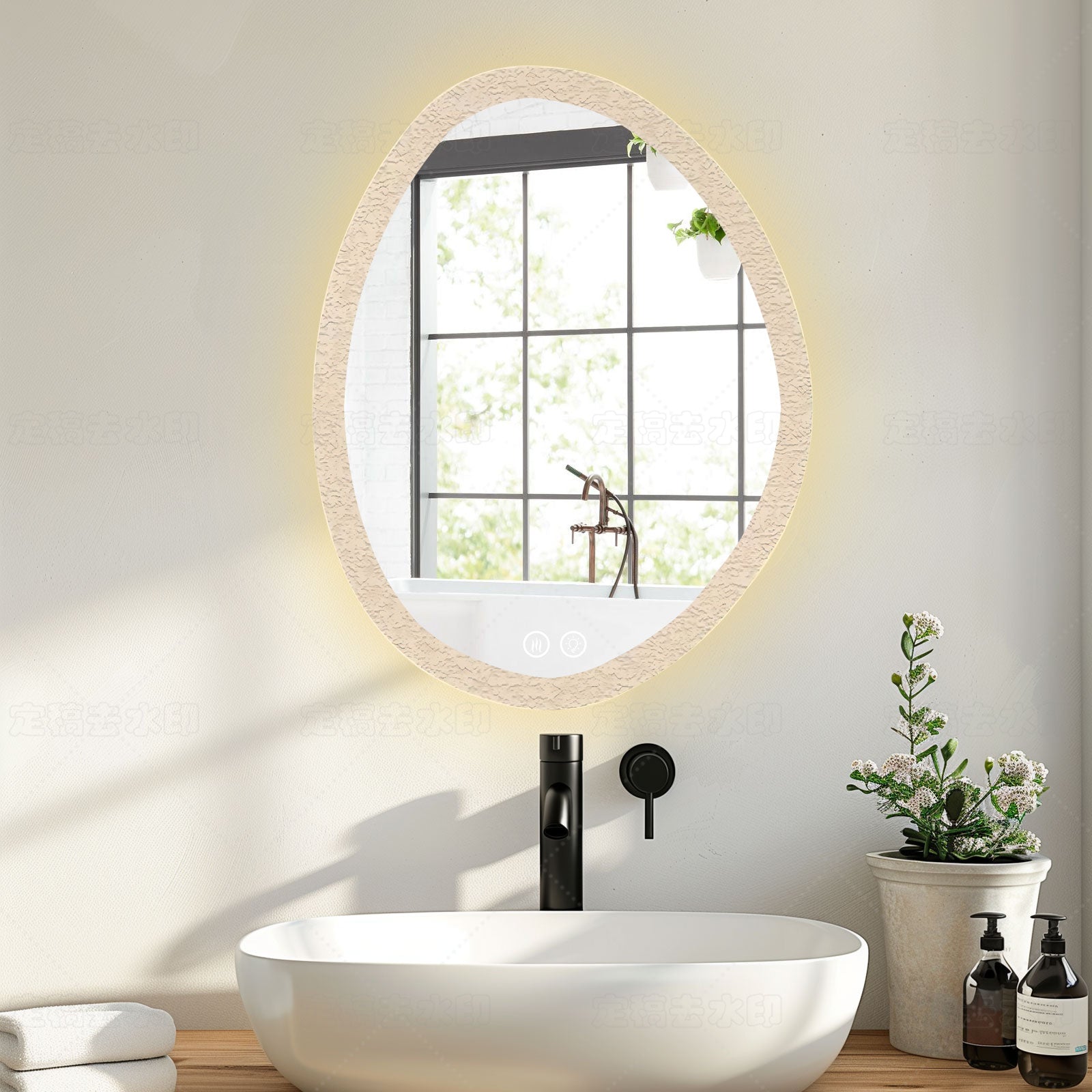 LED Smart Dimmable Acrylic Frame Mirror – A Must-Have for Modern Home Decor - My Store