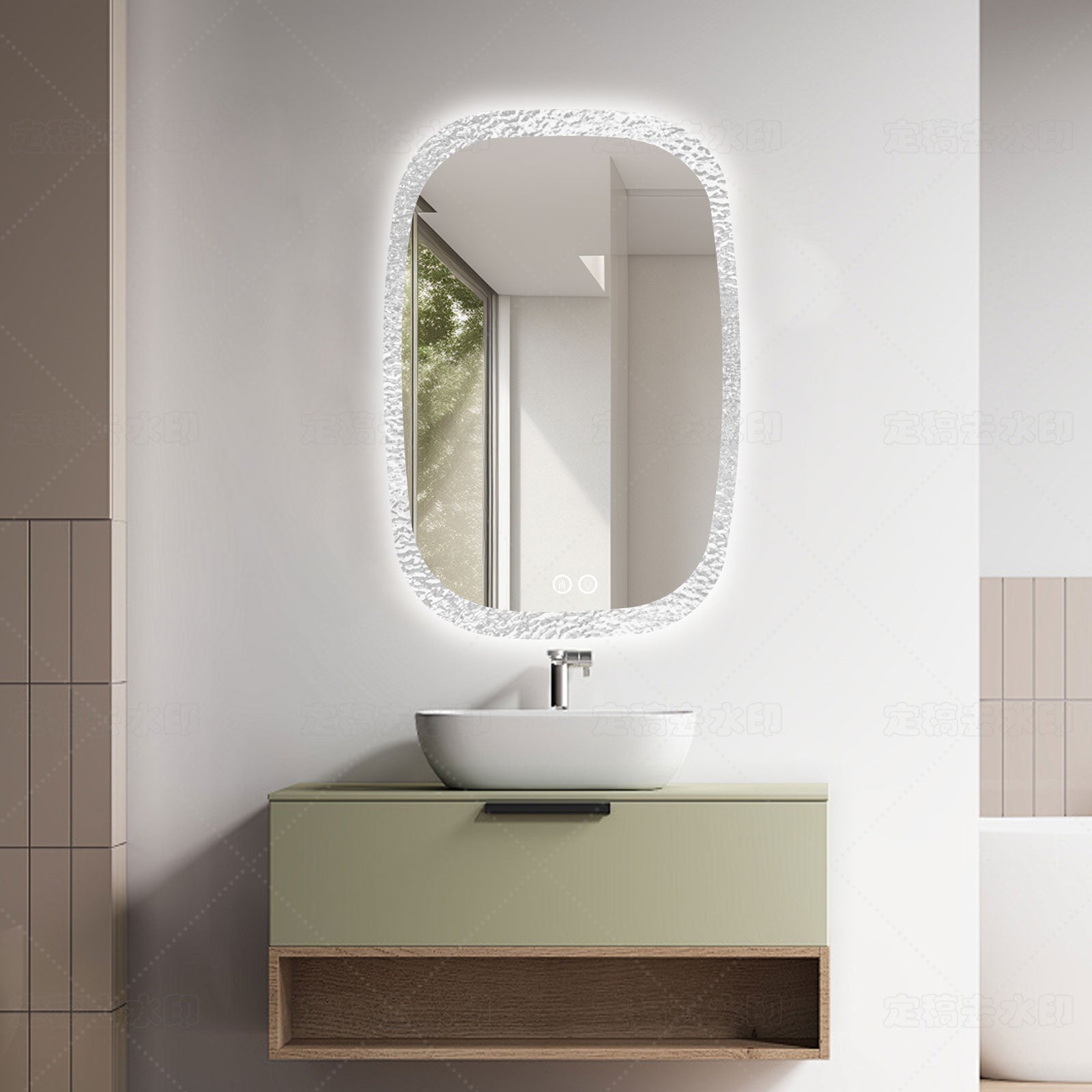 Smart Dimmable Acrylic Mirror – 3 Color Temperature Modes, Your Perfect Makeup Companion - My Store
