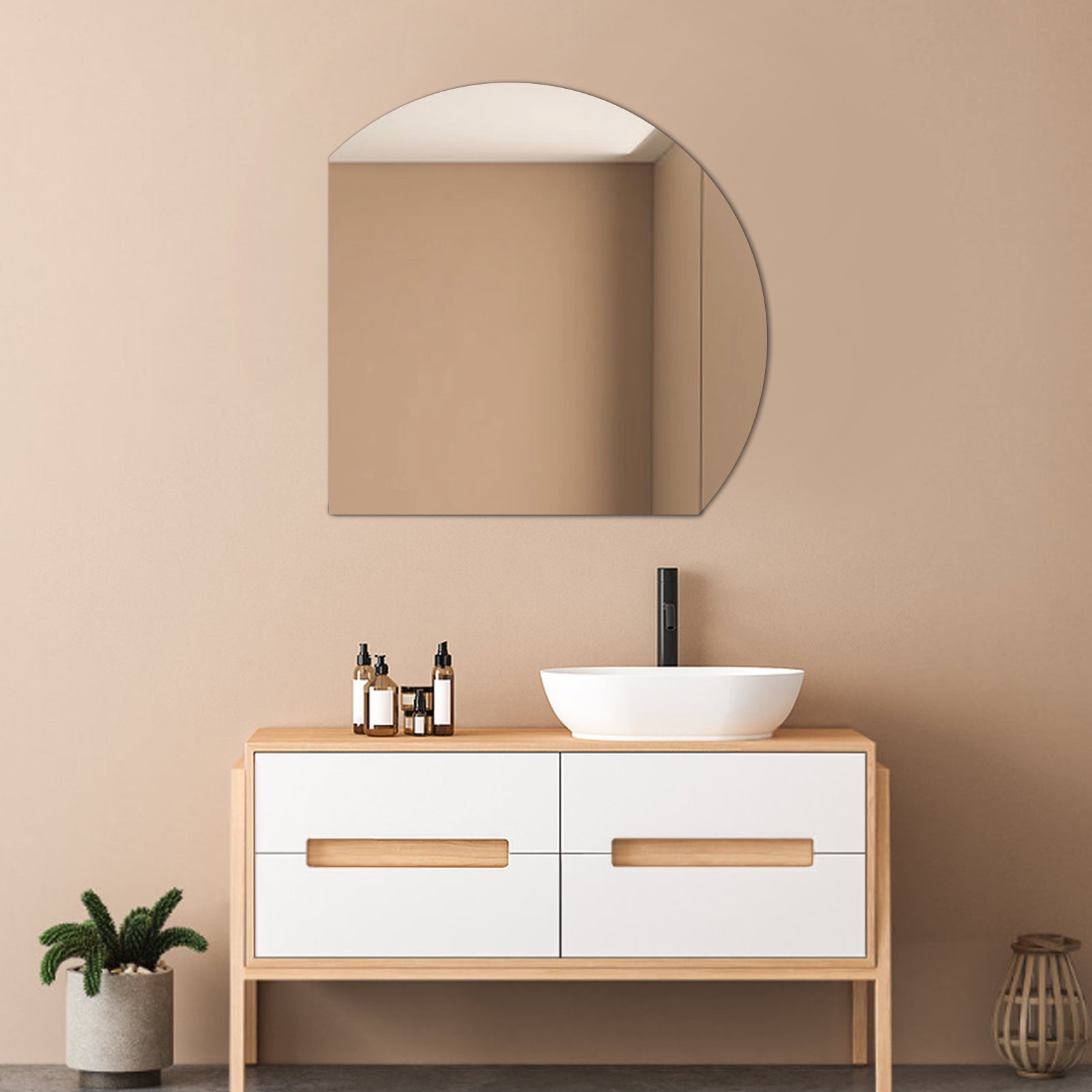 Modern Round Mirror – Sleek Minimalist Design Meets Practical Functionality - My Store