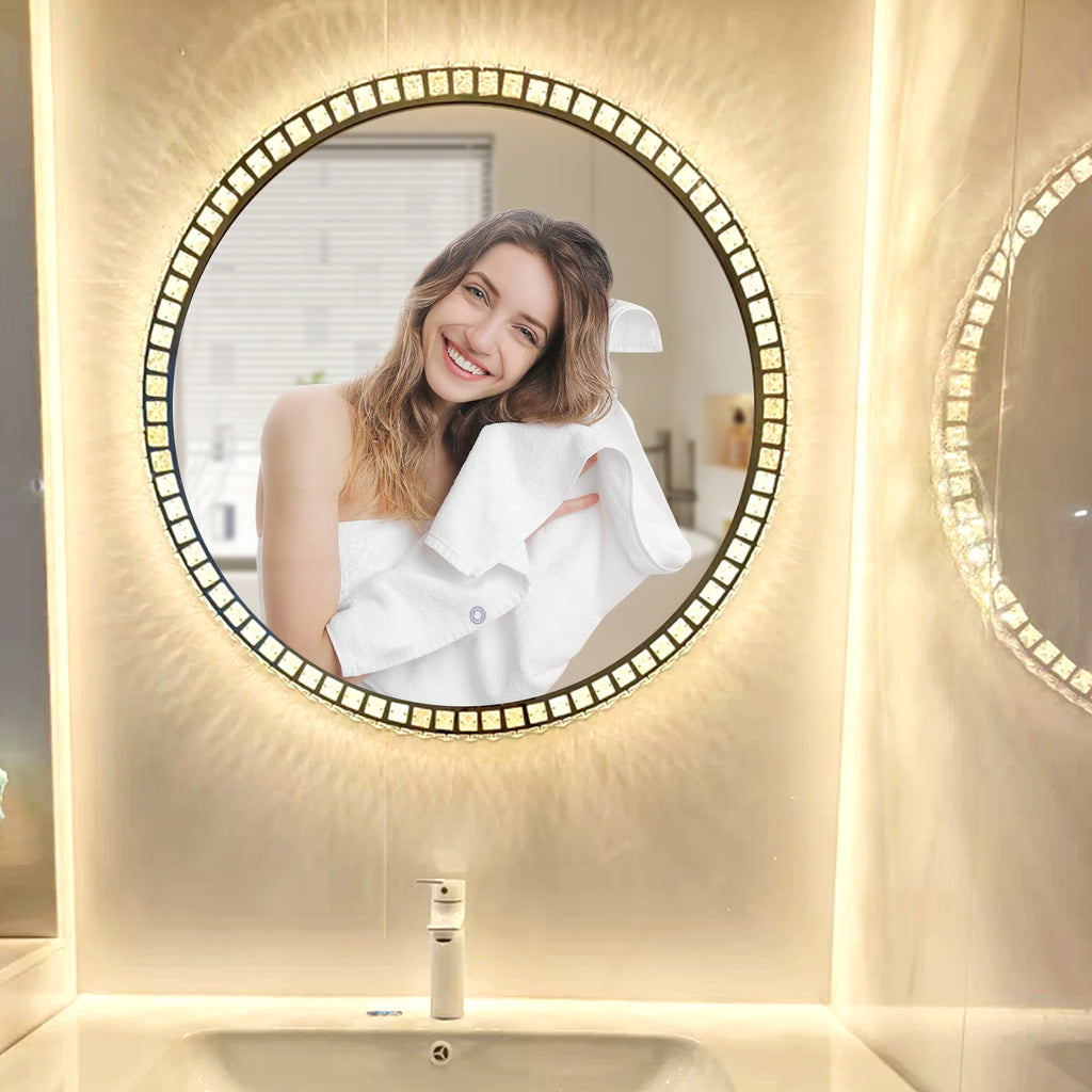 Smart Adjustable Lighted Acrylic Frame Mirror – Modern Home Decor - My Store
