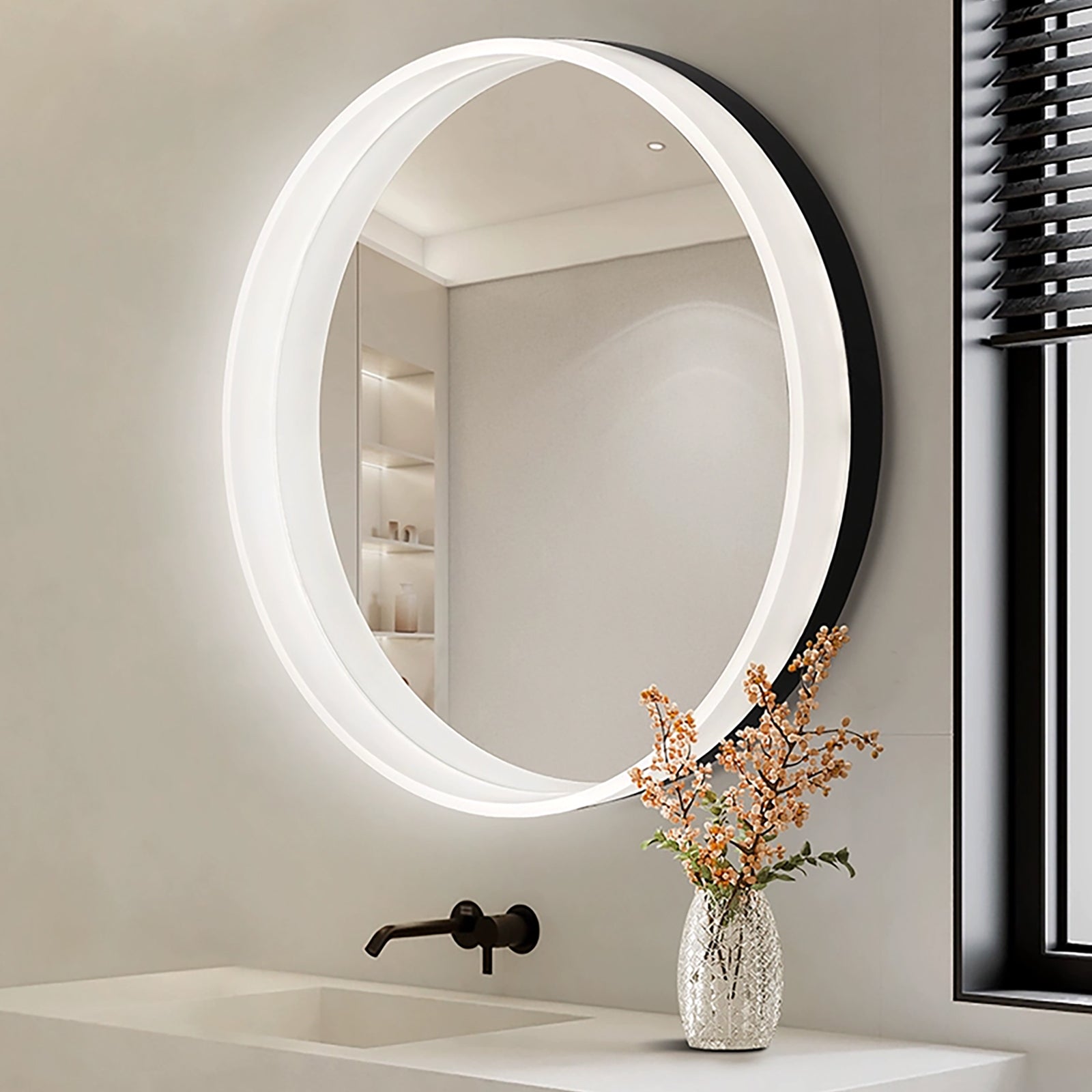 Smart Adjustable Lighted Acrylic Mirror – Essential for Modern Home Decor - My Store