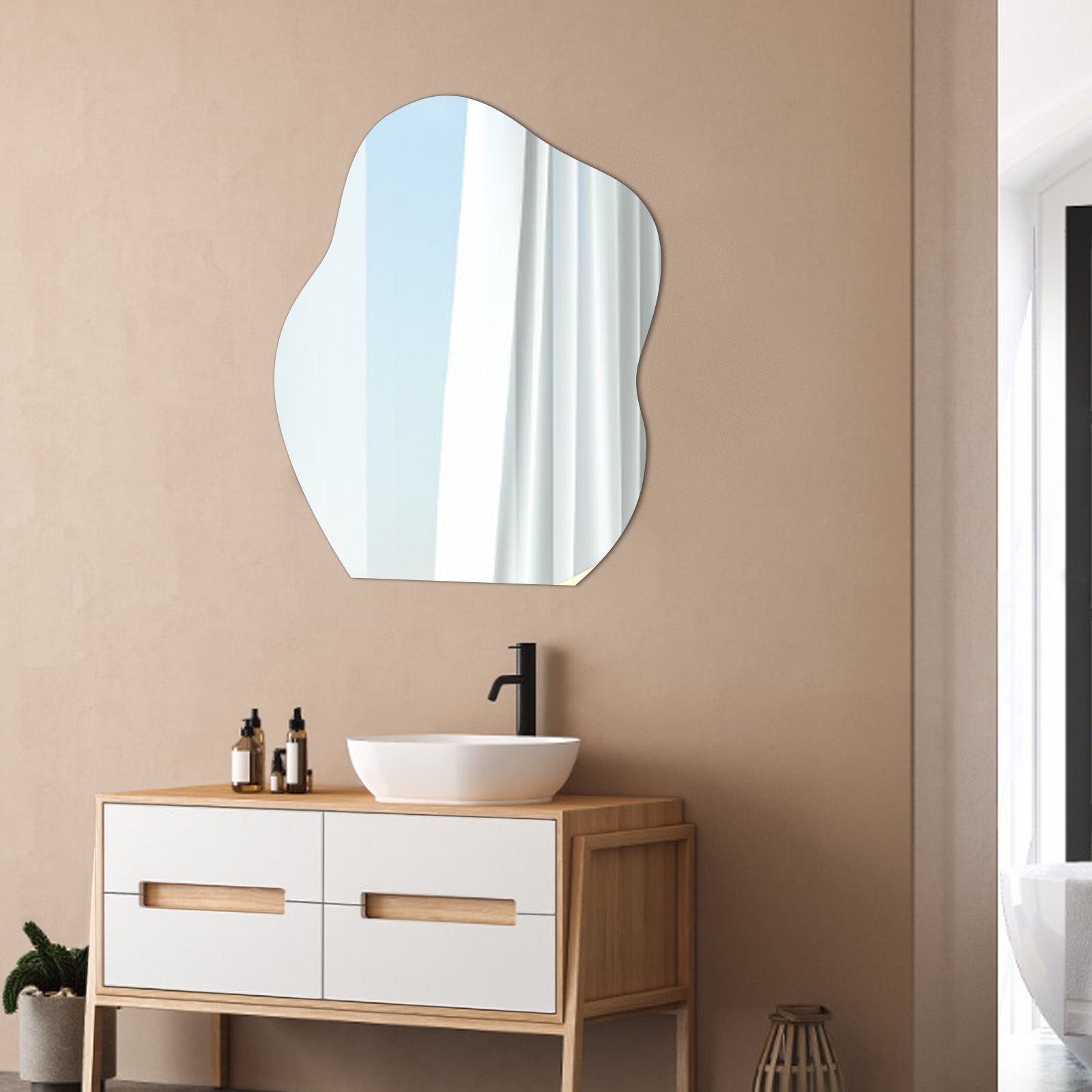 Modern Round Mirror – Sleek Minimalist Design Meets Practical Functionality - My Store