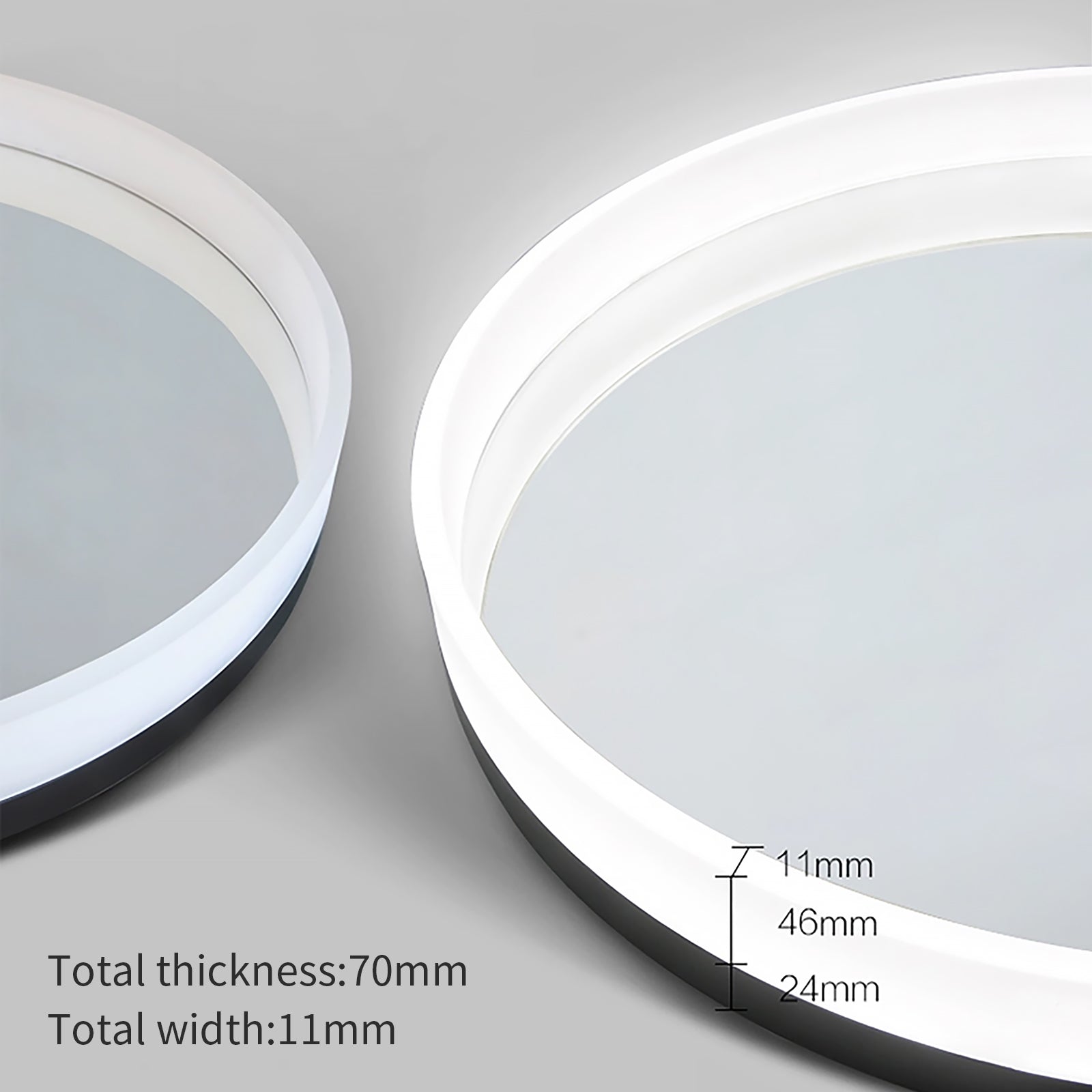 Smart Adjustable Lighted Acrylic Mirror – Essential for Modern Home Decor - My Store