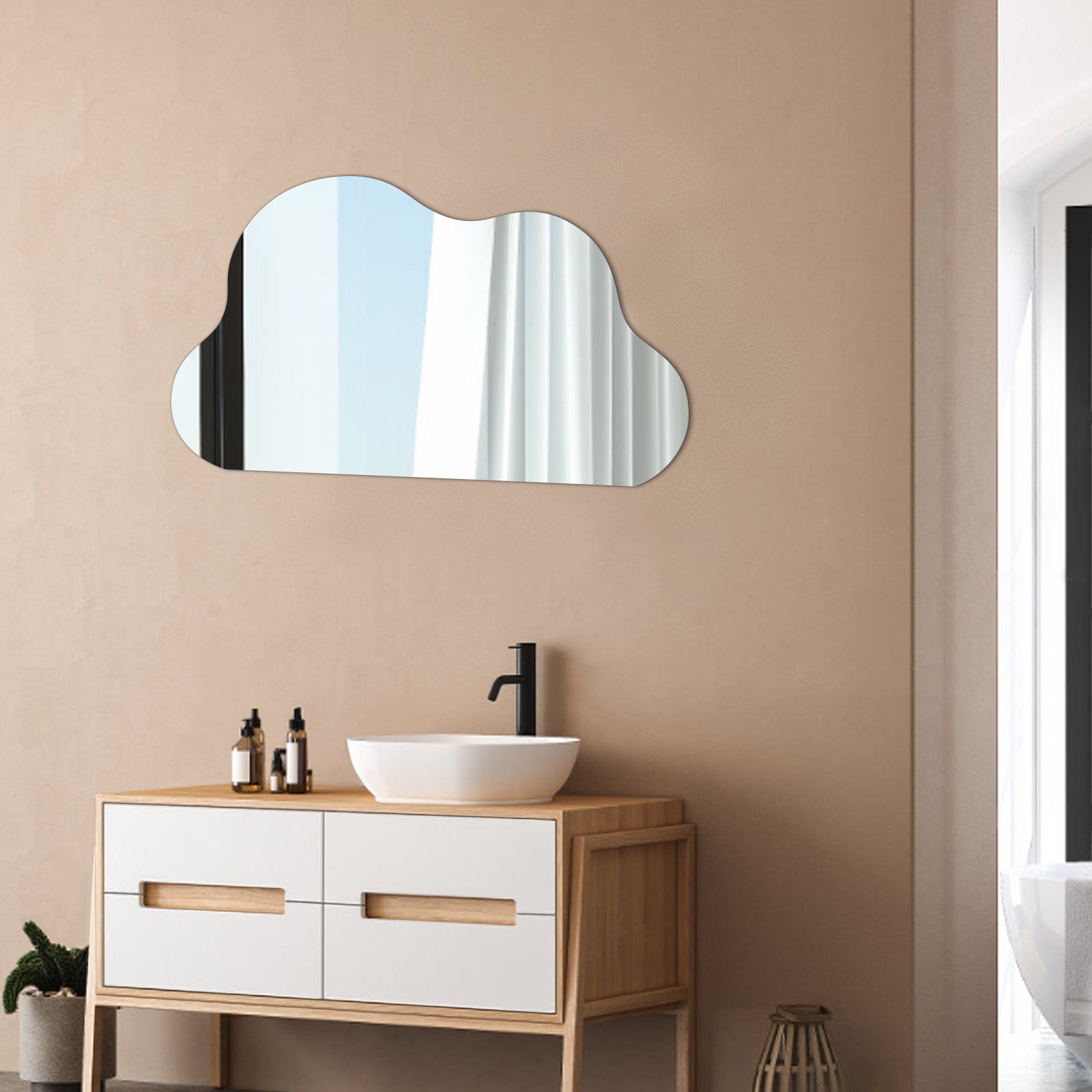 Modern Cloud-Shaped Mirror – Add Unique Charm to Your Space - My Store