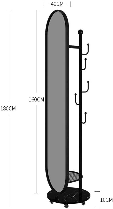Iron Frame 5MM Environmental Mirror - 400x1800mm Black - My Store