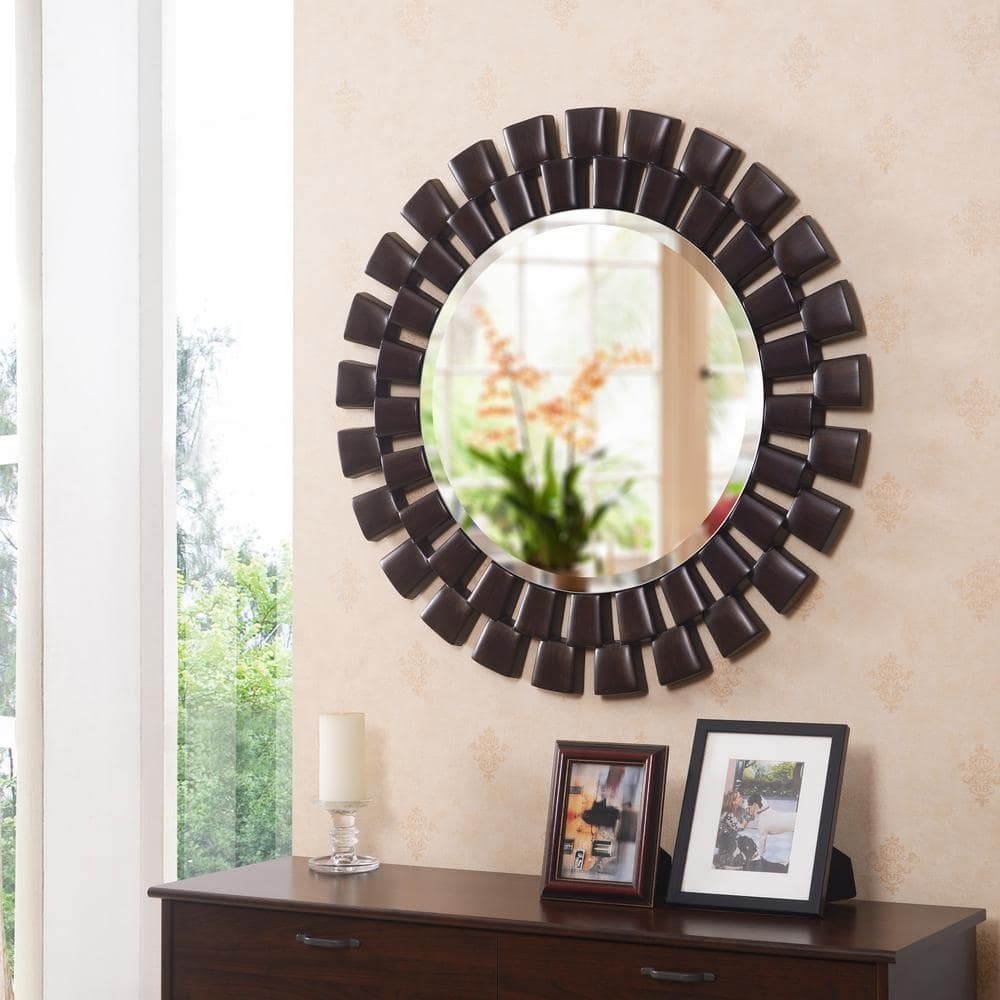 PU Frame 5mm Glass Resin Mirror - 900mm Outer Diameter - My Store