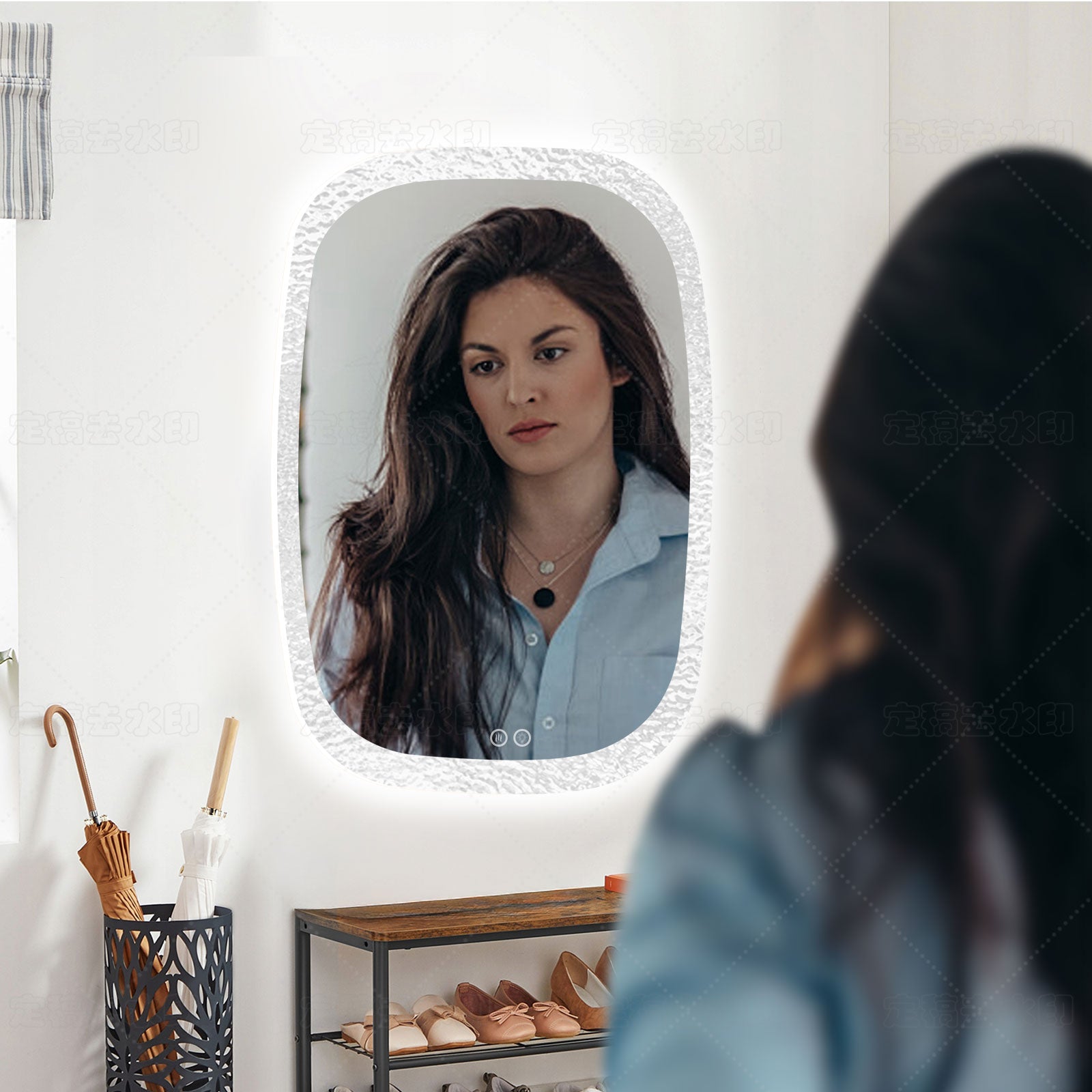 Smart Dimmable Acrylic Mirror – 3 Color Temperature Modes, Your Perfect Makeup Companion - My Store