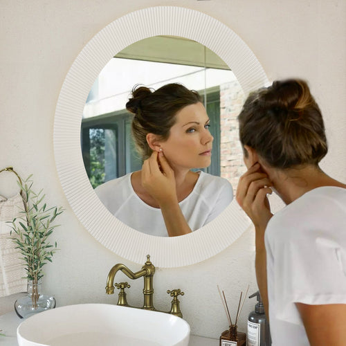 Modern Acrylic Round Mirror – Stylish Home Decor & Functional Vanity - My Store