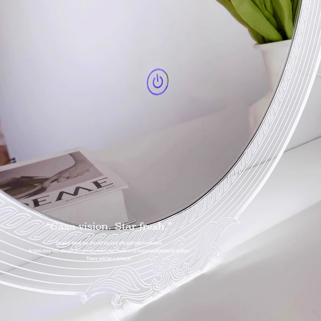Smart Adjustable Lighted Acrylic Mirror – Essential for Modern Home Decor - My Store