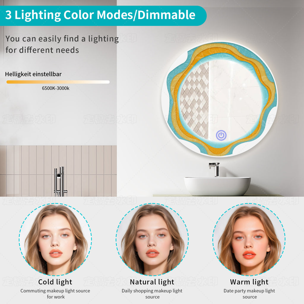 Smart Dimmable Acrylic Mirror – The Essential Modern Makeup Mirror - My Store