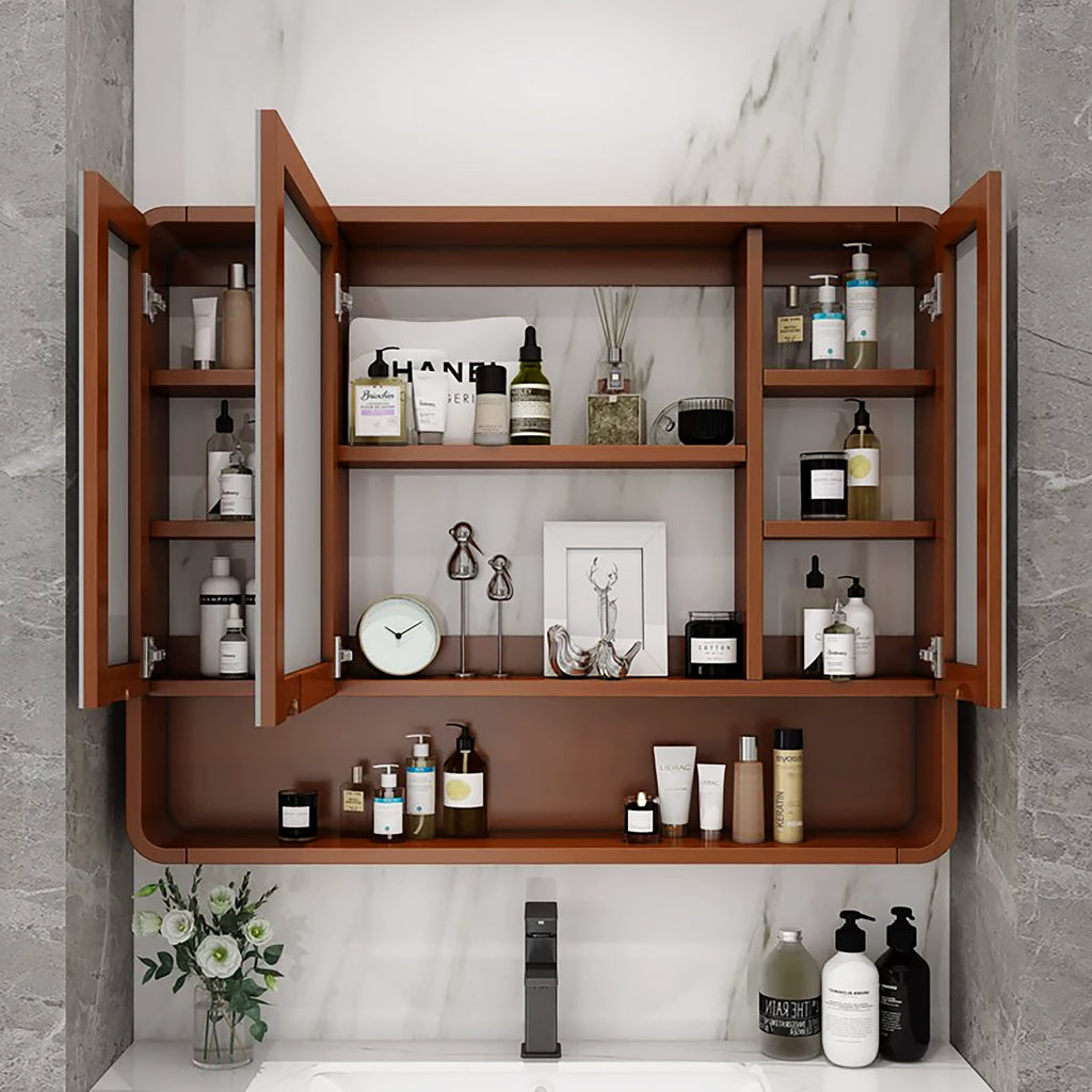 Modern Storage Window Wooden Frame Mirror – Stylish & Functional Home Decor Essential - My Store