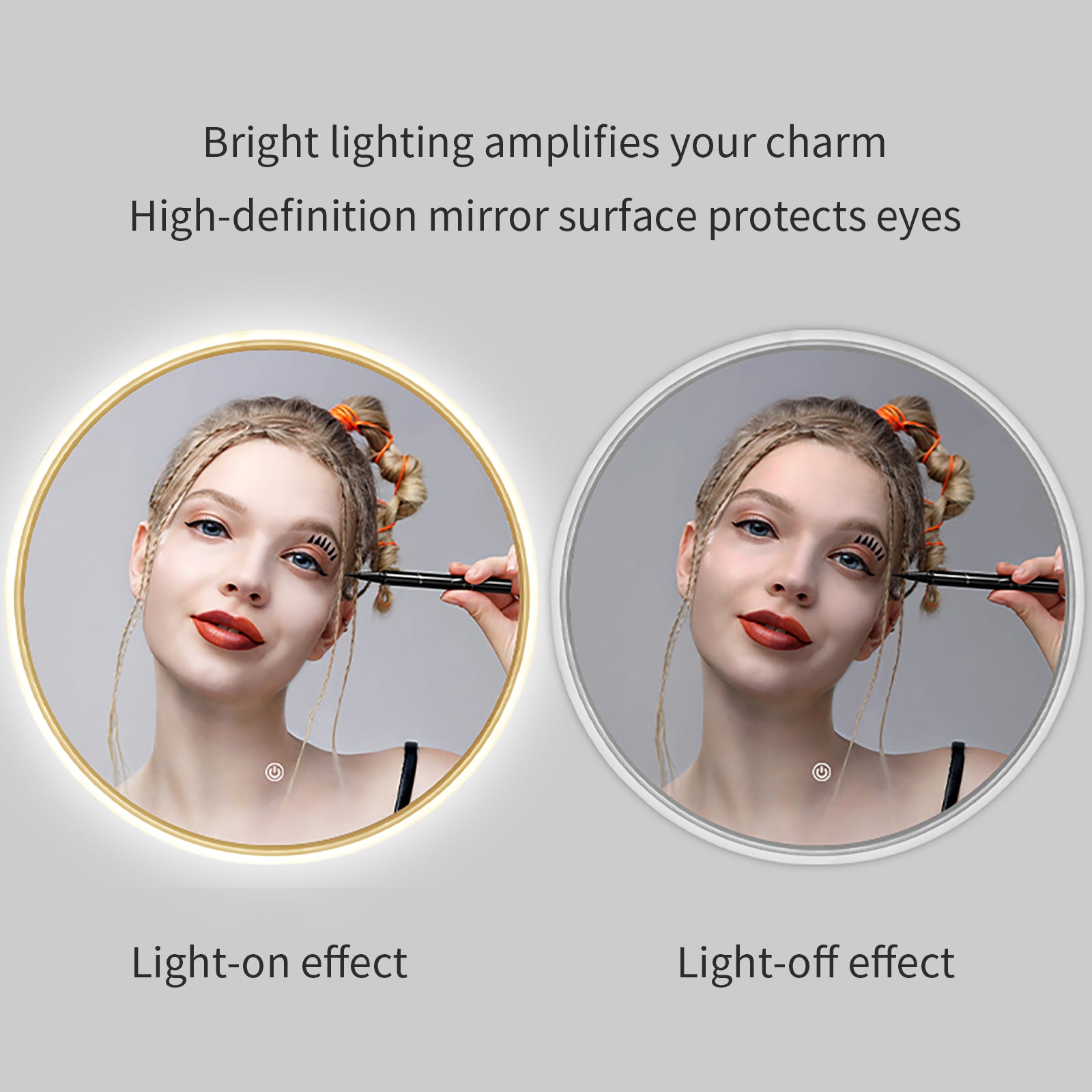 Smart Adjustable Lighted Acrylic Mirror – Essential for Modern Home Decor - My Store