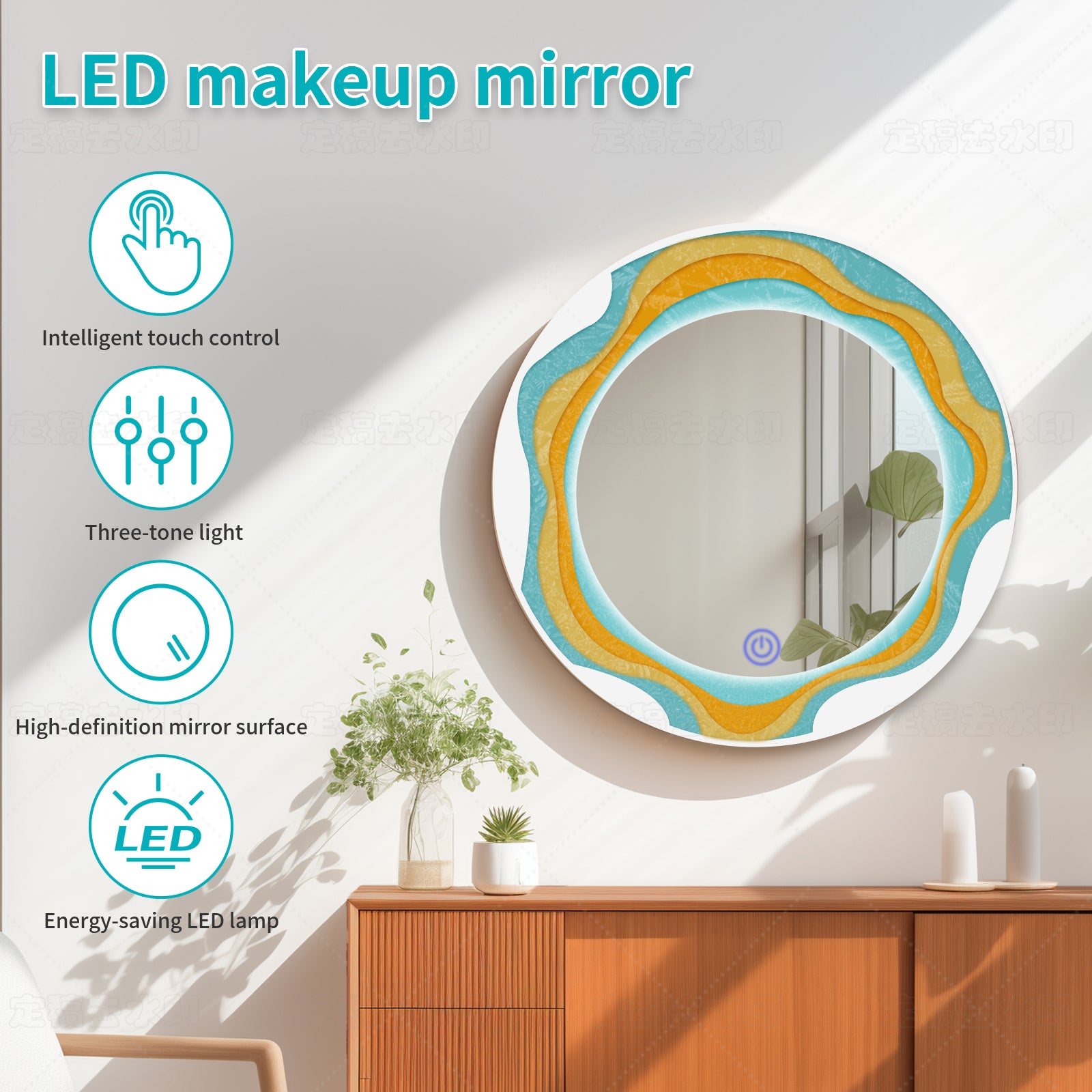 Smart Dimmable Acrylic Mirror – The Essential Modern Makeup Mirror - My Store