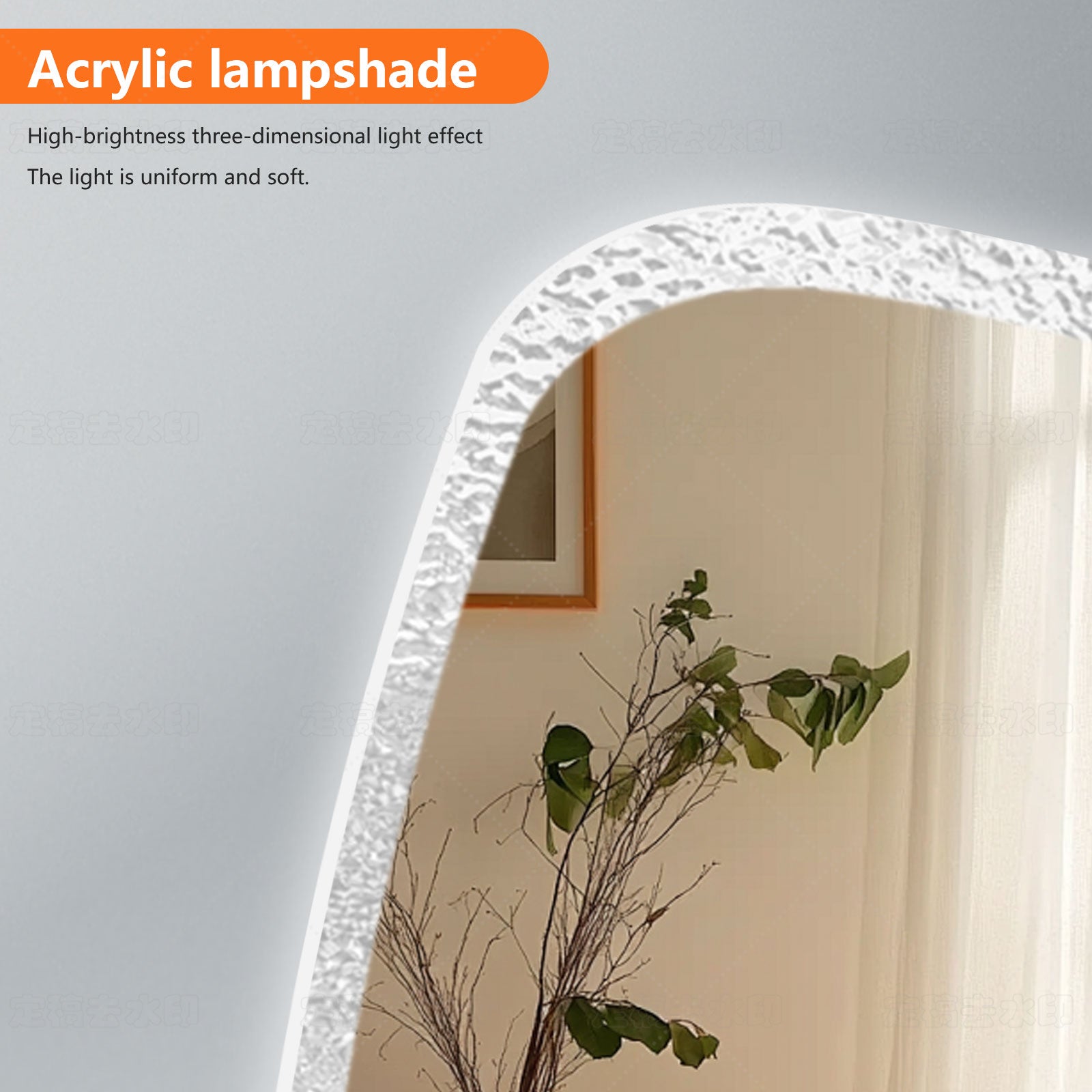 Smart Dimmable Acrylic Mirror – 3 Color Temperature Modes, Your Perfect Makeup Companion - My Store