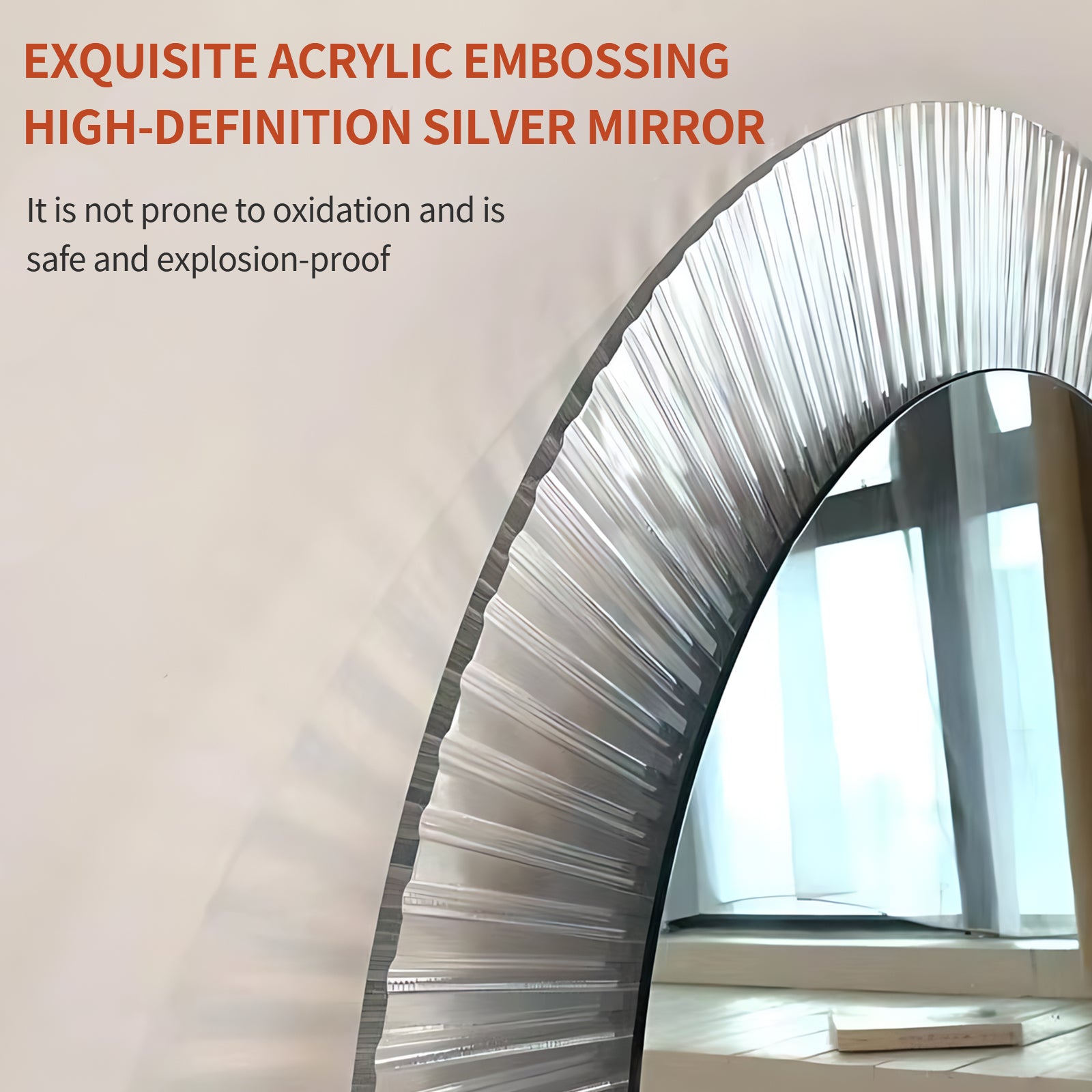Modern Acrylic Round Mirror – Stylish Home Decor & Functional Vanity - My Store