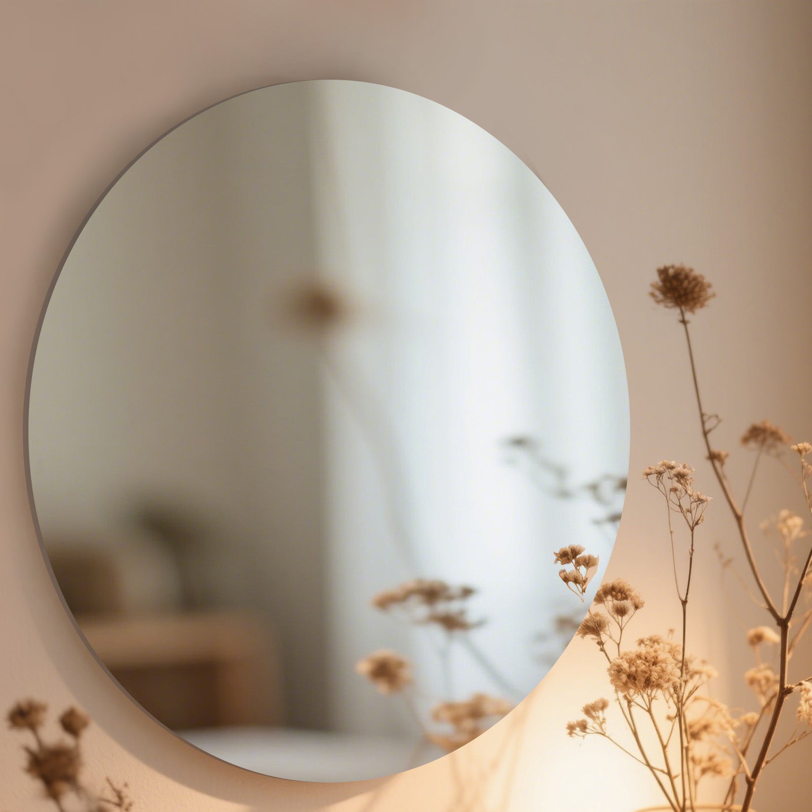 Modern Minimalist Round Mirror — The Perfect Blend of Home Decor &amp; Functionality - My Store