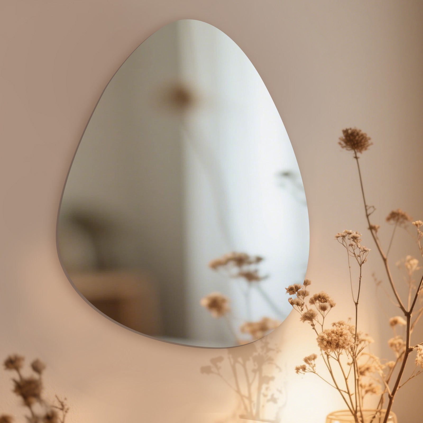 Modern Wave-Shaped Mirror – Add a Touch of Unique Elegance to Your Space - My Store