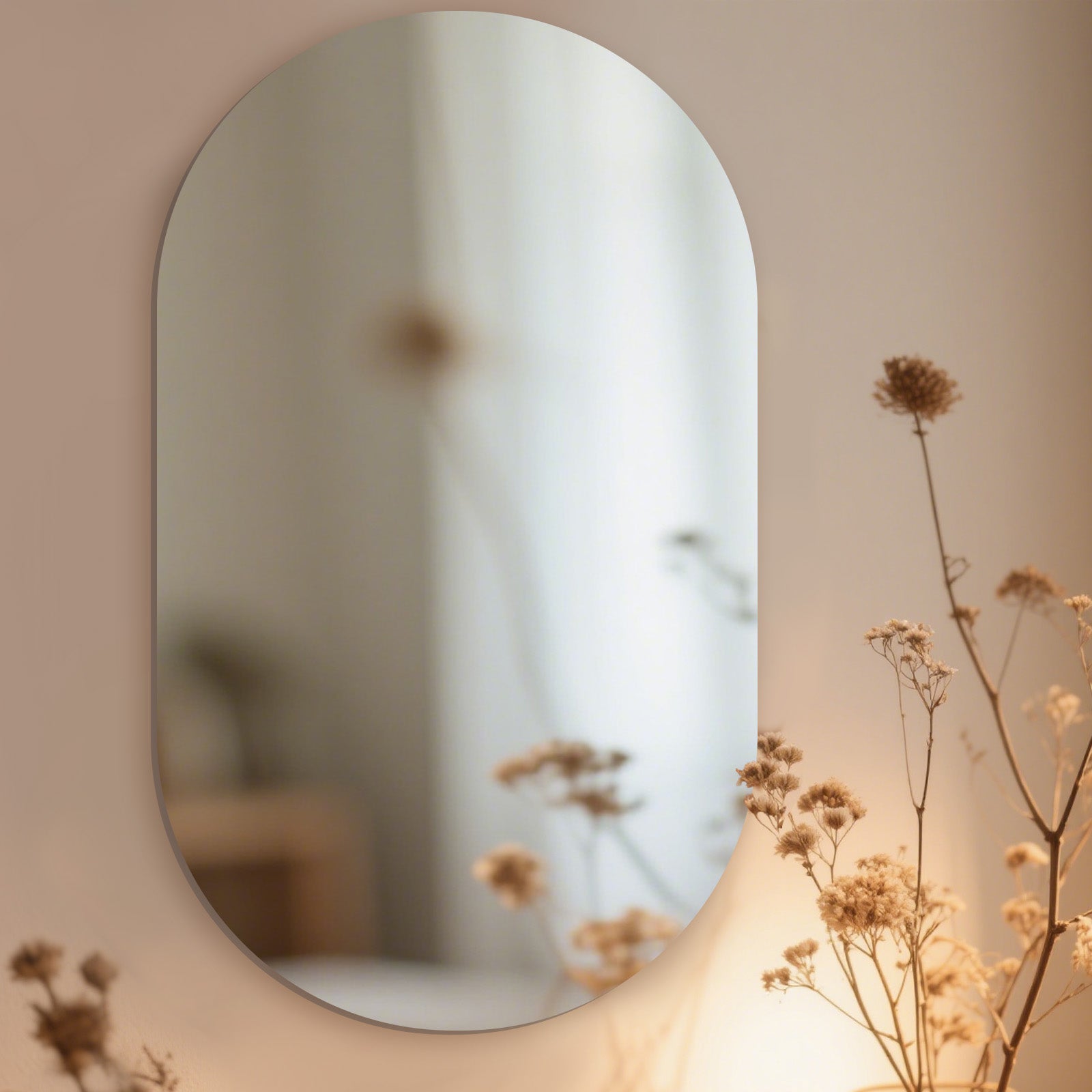 Sleek Oval Mirror – The Perfect Addition to Modern Home Decor - My Store