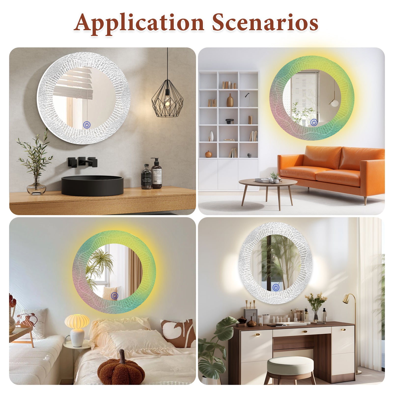 Smart Dimmable Acrylic Mirror – Essential for Modern Home & Beauty Routines - My Store