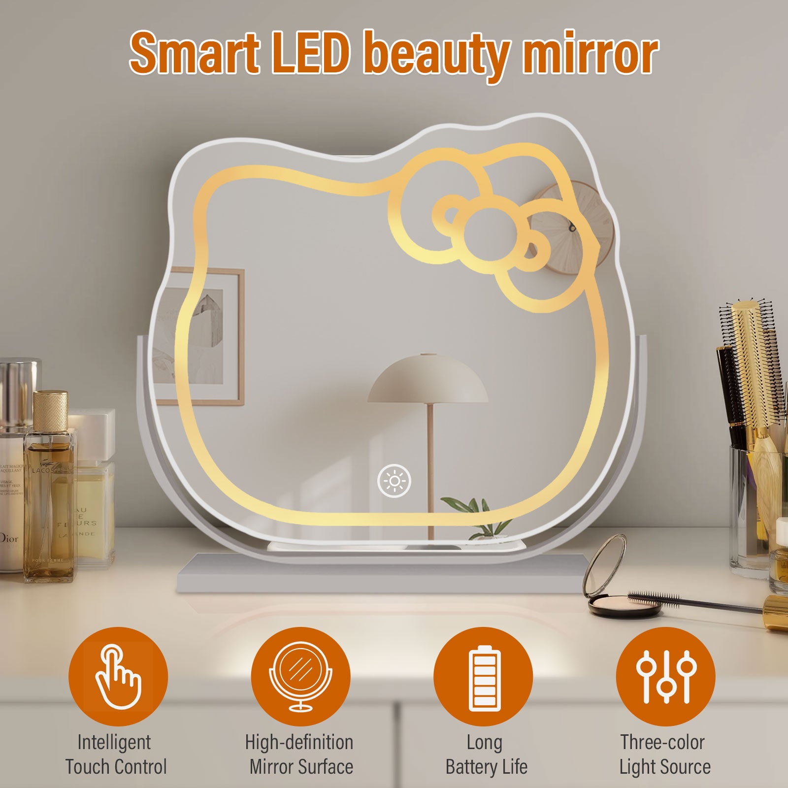 Smart Adjustable Illuminated Metal Frame Mirror – The Modern Home’s Tech-Forward Choice - My Store