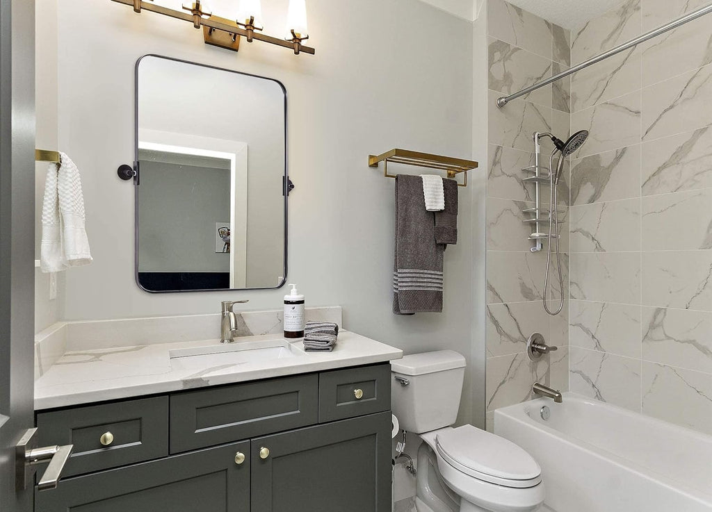 304 Stainless Steel Frame 5mm Glass Resin Mirror - 560x760mm - My Store