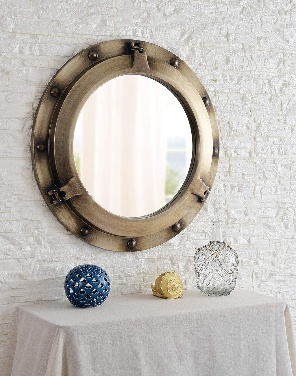 PU Frame 5mm Glass Resin Mirror - 900mm Outer Diameter - My Store