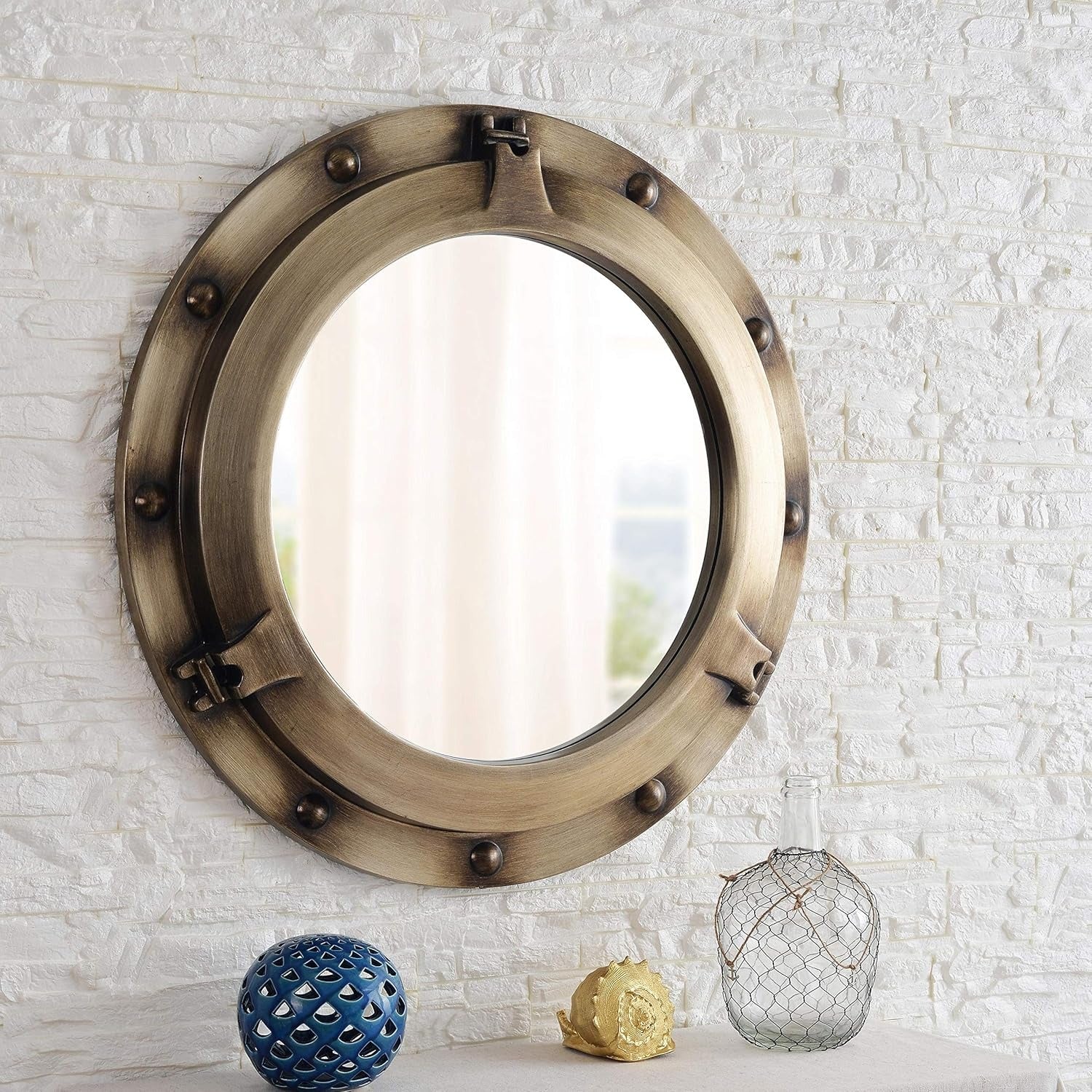 PU Frame 5mm Glass Resin Mirror - 900mm Outer Diameter - My Store