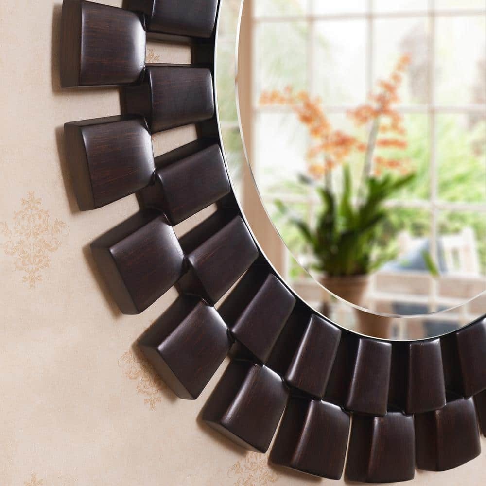 PU Frame 5mm Glass Resin Mirror - 900mm Outer Diameter - My Store