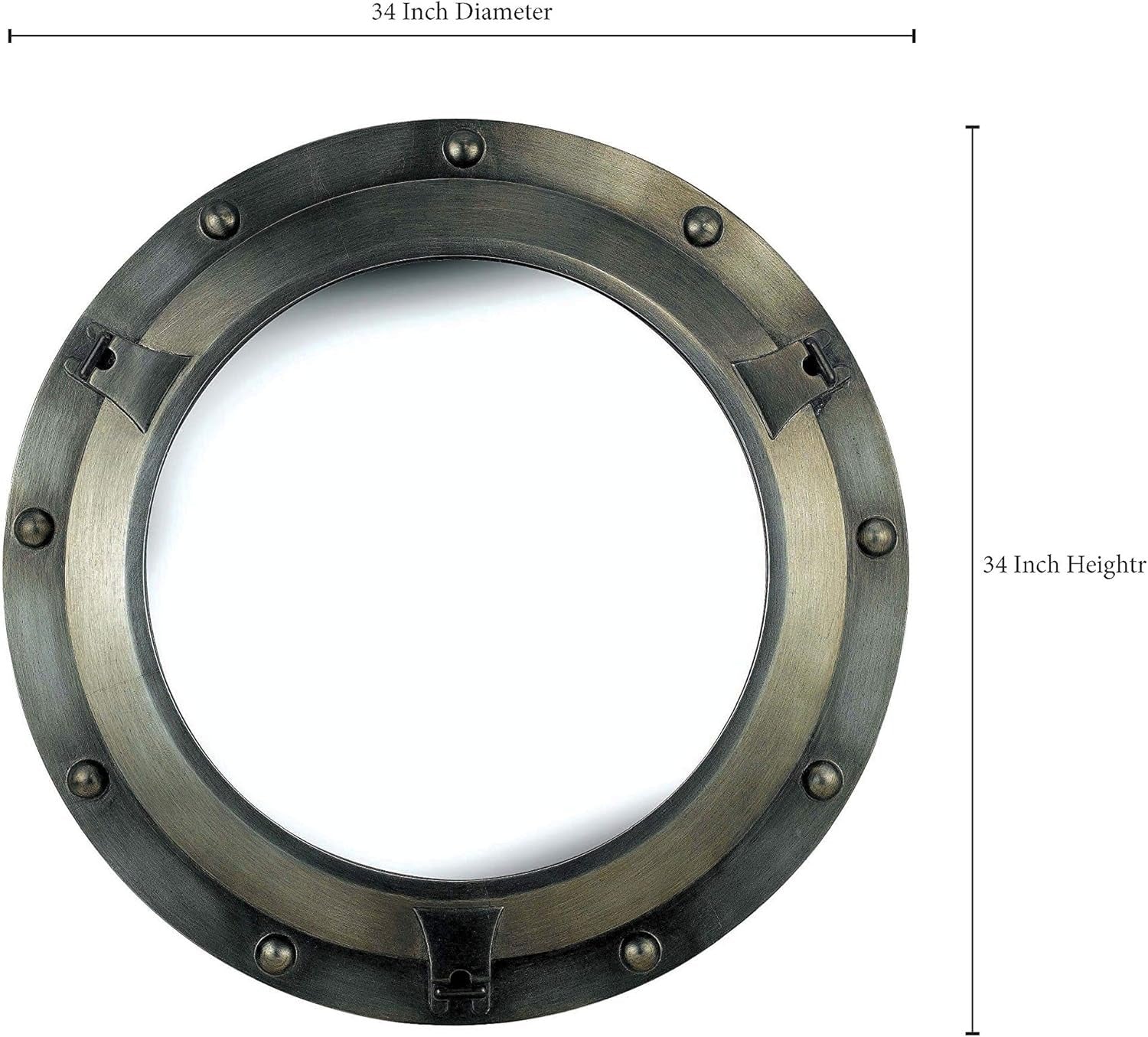 PU Frame 5mm Glass Resin Mirror - 900mm Outer Diameter - My Store