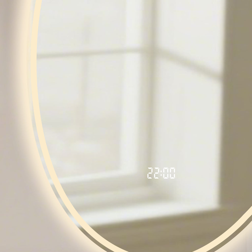 Smart Irregular-Shaped LED Mirror – Modern Lighting Solution for Any Space - My Store