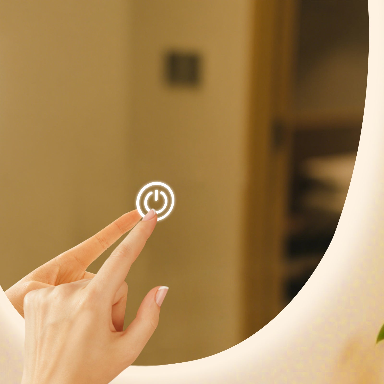 Smart Irregular-Shaped LED Mirror – Modern Home Decor with Adjustable Lighting - My Store
