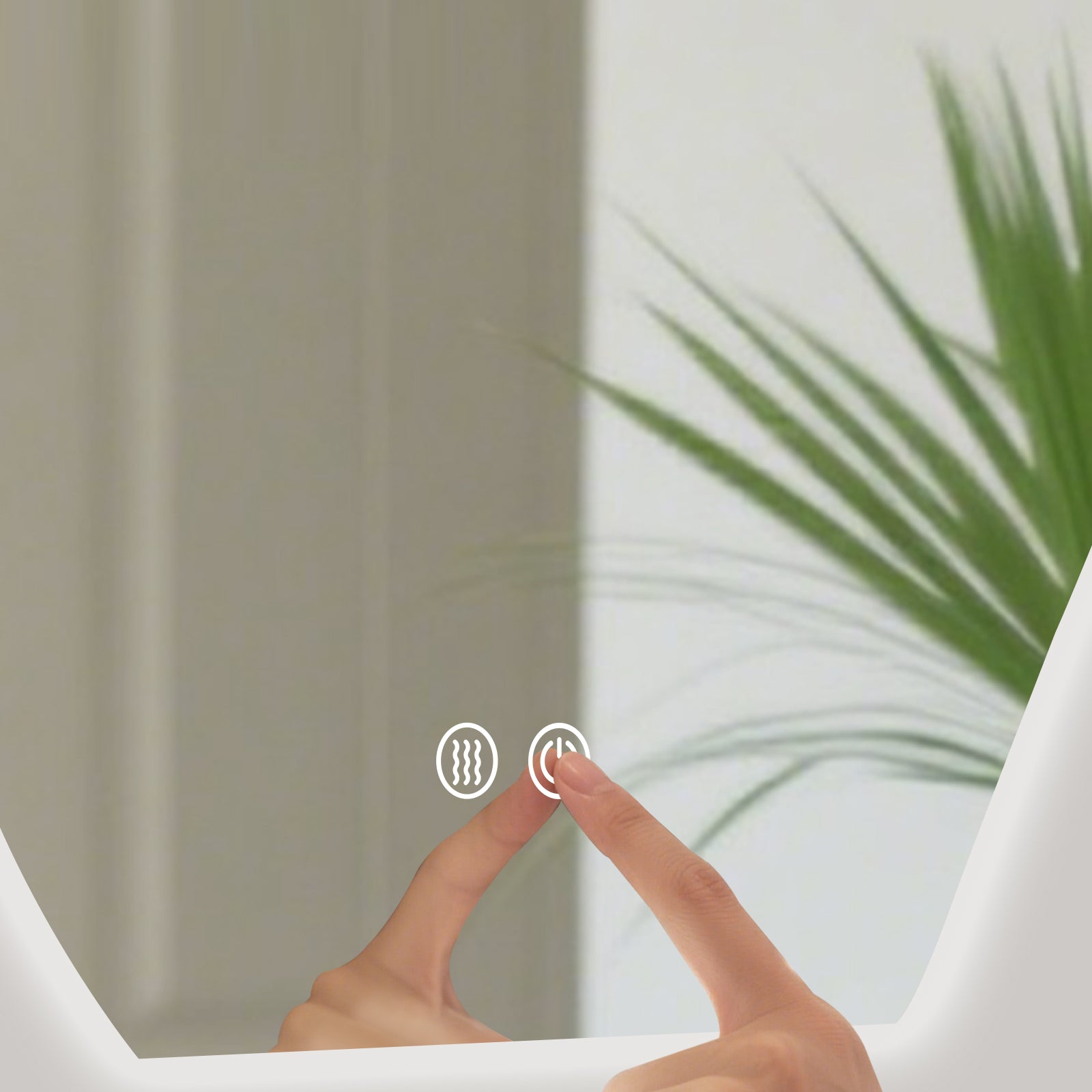 Smart Irregular-Shaped LED Mirror – Modern Design with Adjustable Brightness - My Store
