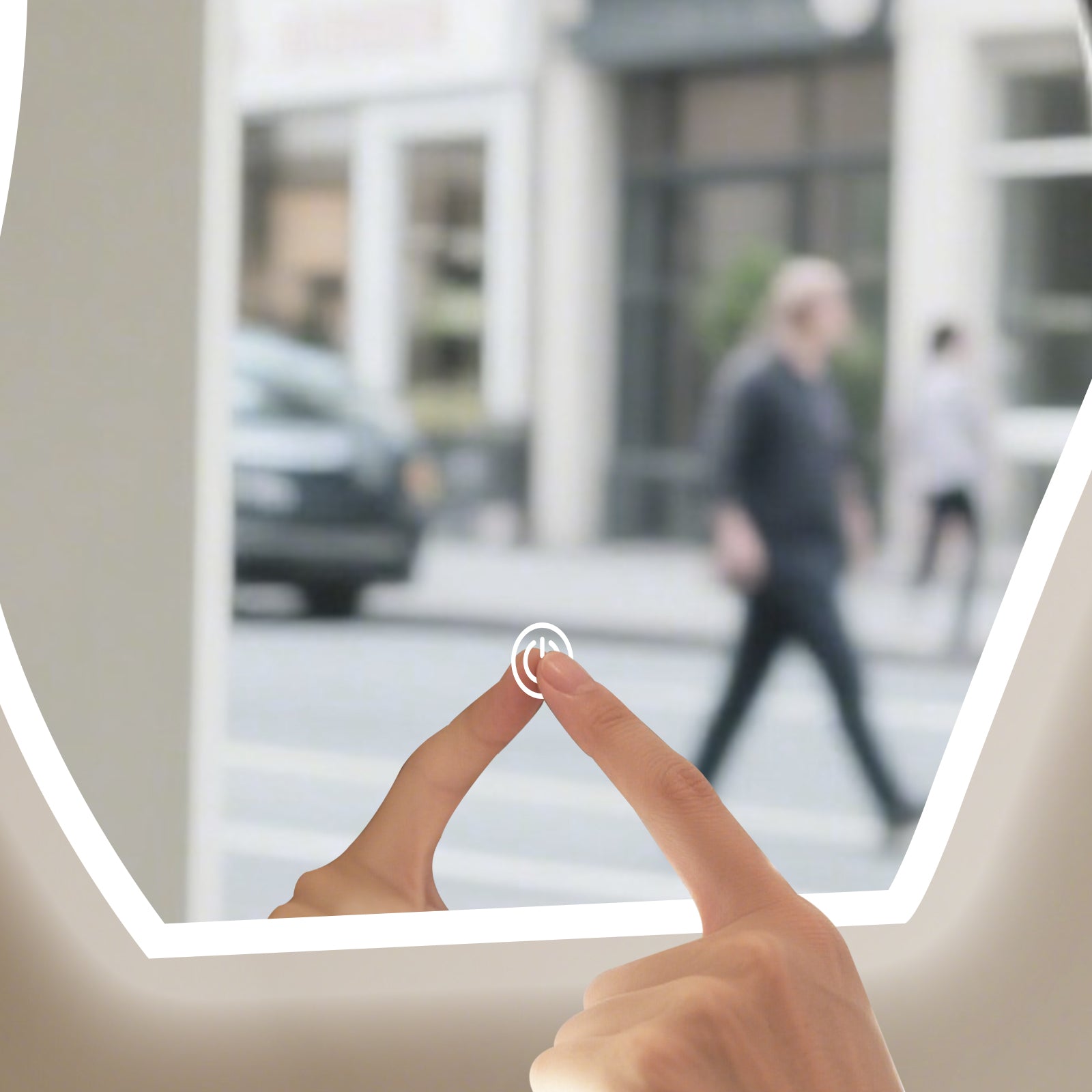 Unique Irregular-Shaped LED Mirror – A Modern Statement Piece for Stylish Spaces - My Store