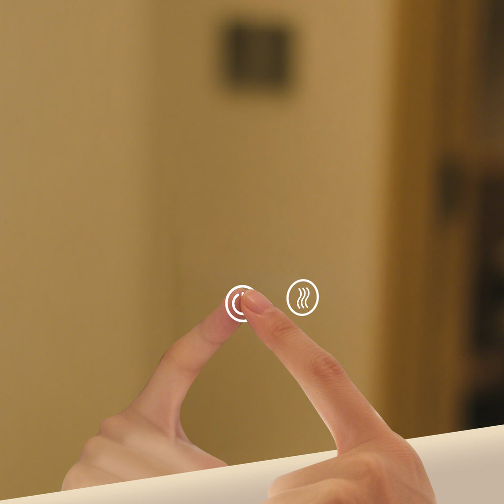 Smart Irregular-Shaped LED Mirror – Modern Design with Adjustable Lighting - My Store