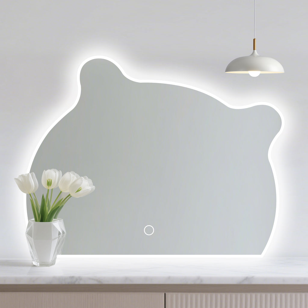 Smart Irregular-Shaped LED Mirror – Stylish & Practical Lighting for Any Space - My Store