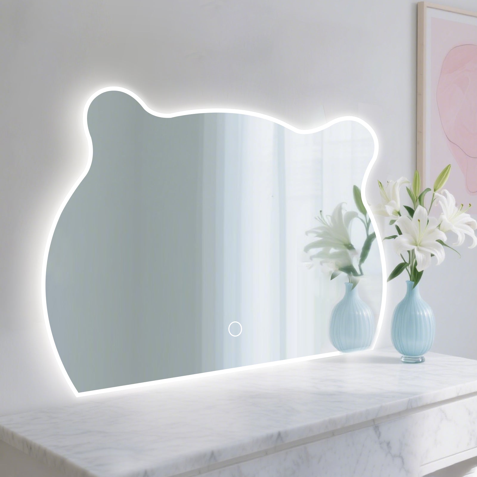 Smart Irregular-Shaped LED Mirror – Stylish & Practical Lighting for Any Space - My Store