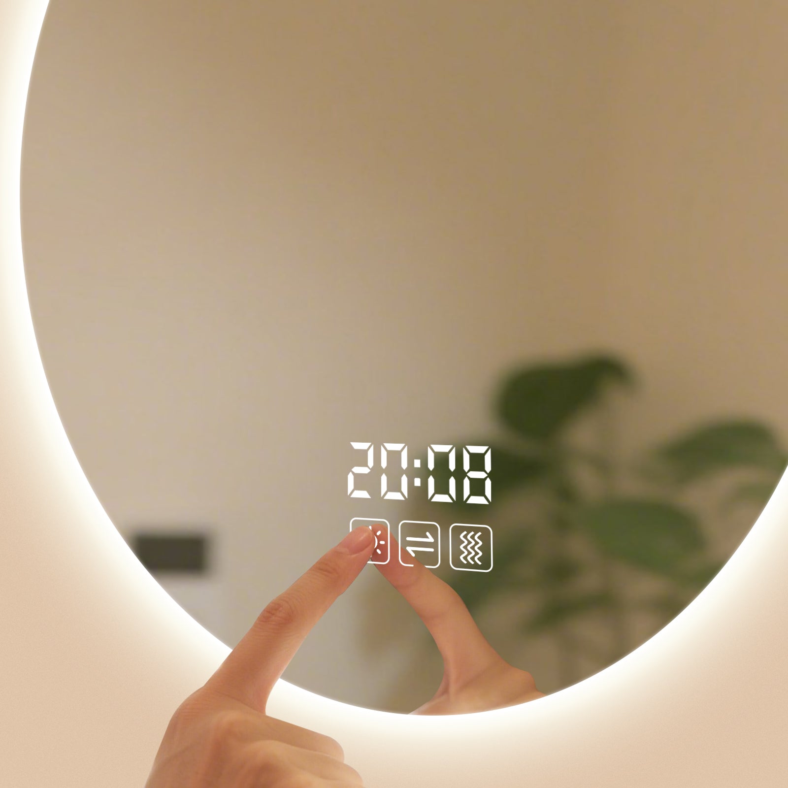 Smart Dimmable Polished Mirror – The Perfect Modern Home Companion - My Store