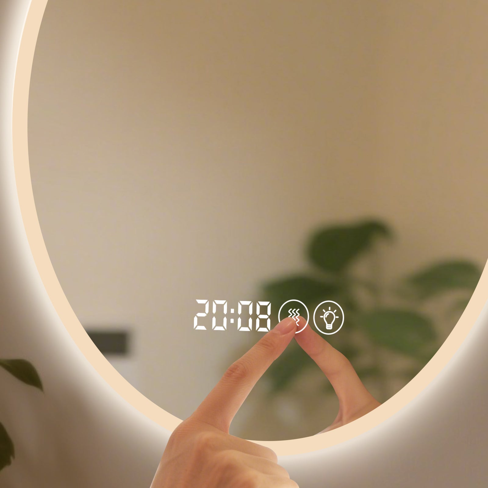 Smart Dimmable Elliptical Mirror – The Perfect Modern Home Decor & Functional Vanity Companion - My Store