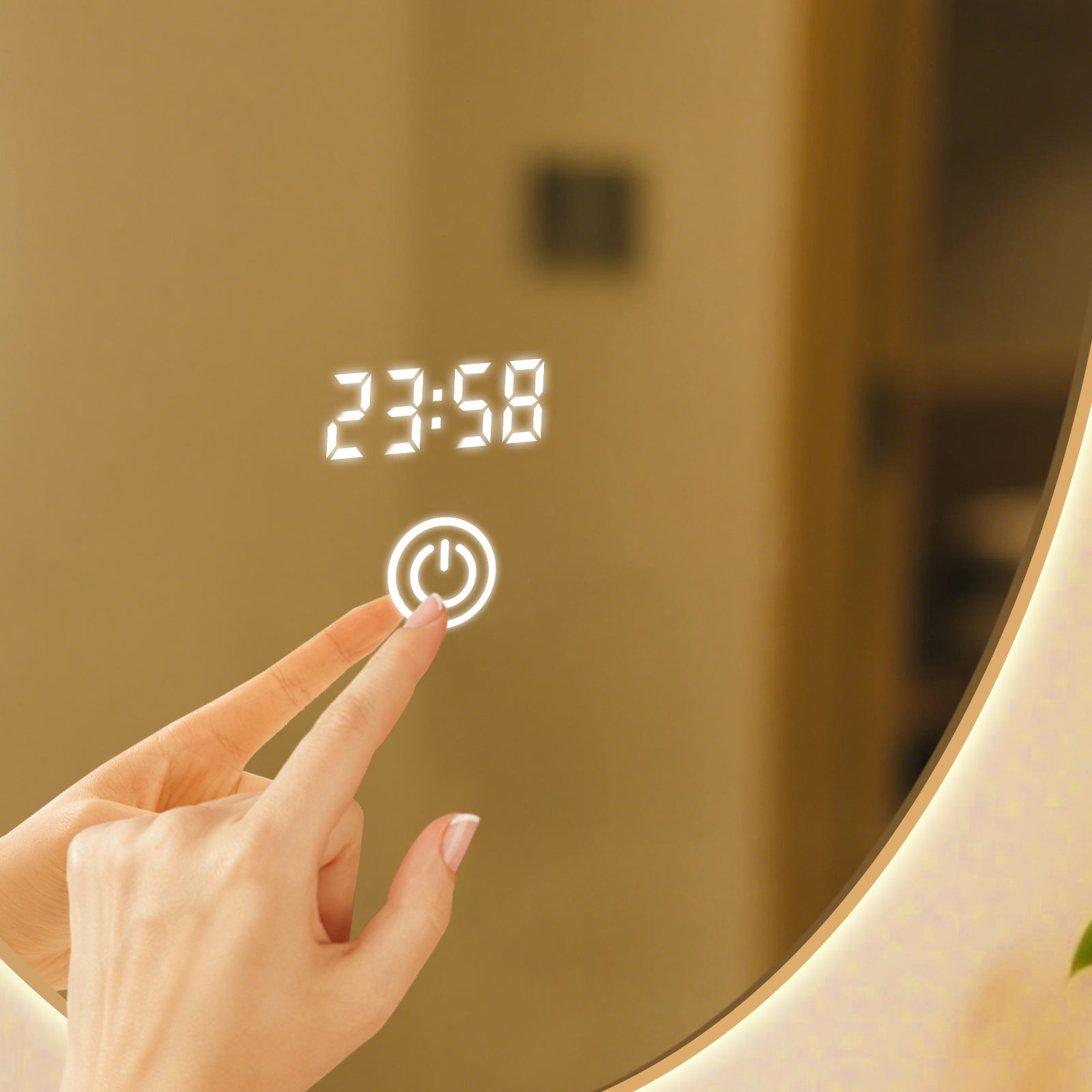 Smart Adjustable LED Elliptical Mirror – A Versatile Modern Home Decor & Vanity Essential - My Store