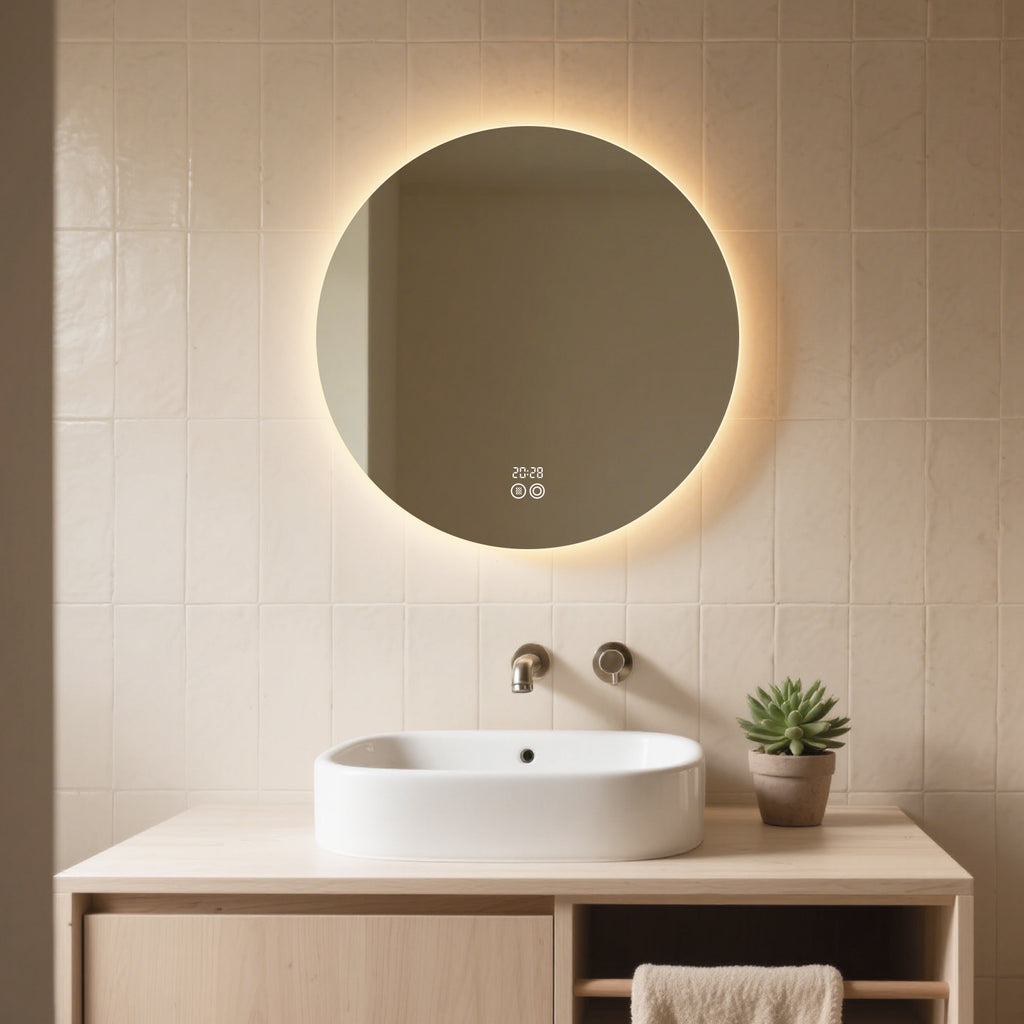 Smart Dimmable Circular Mirror – Multi-Functional Makeup & Bathroom Mirror - My Store