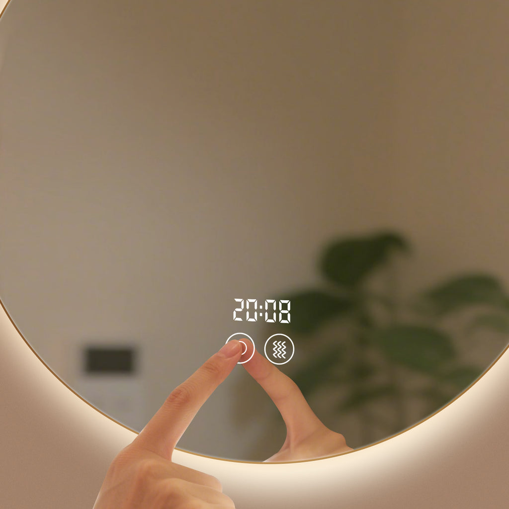 Smart Dimmable Circular Mirror – Multi-Functional Makeup & Bathroom Mirror - My Store