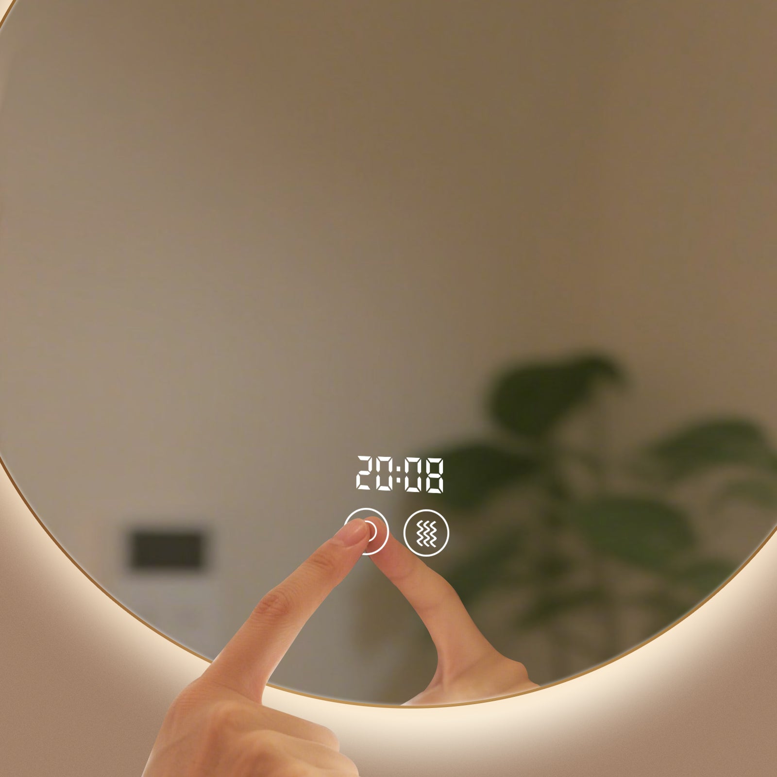 Smart Dimmable Circular Mirror – Multi-Functional Makeup & Bathroom Mirror - My Store