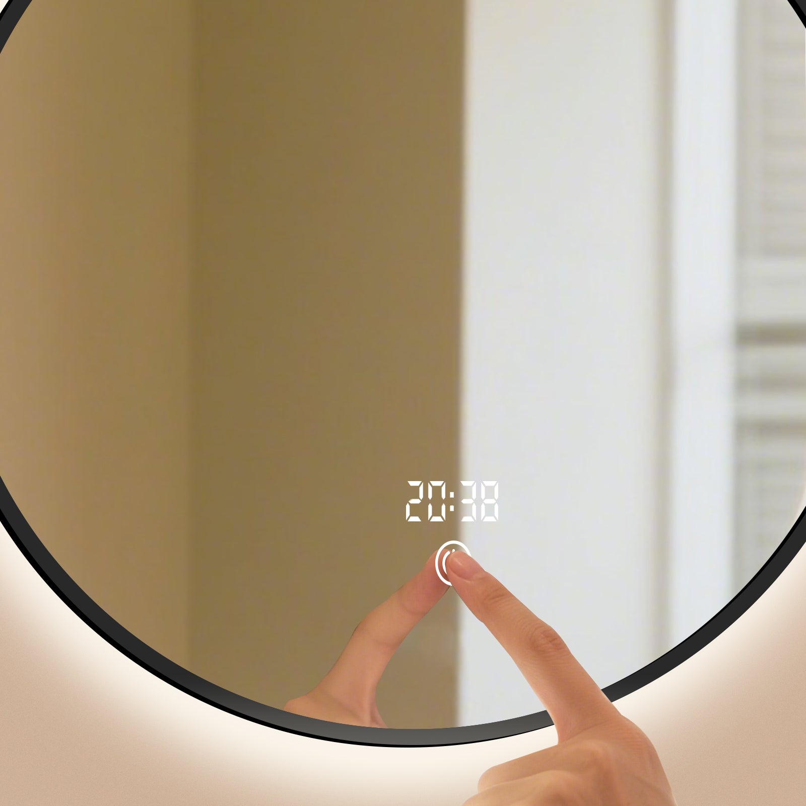 Smart Dimmable Circular Mirror – The Perfect Blend of Modern Makeup & Bathroom Vanity Lighting - My Store