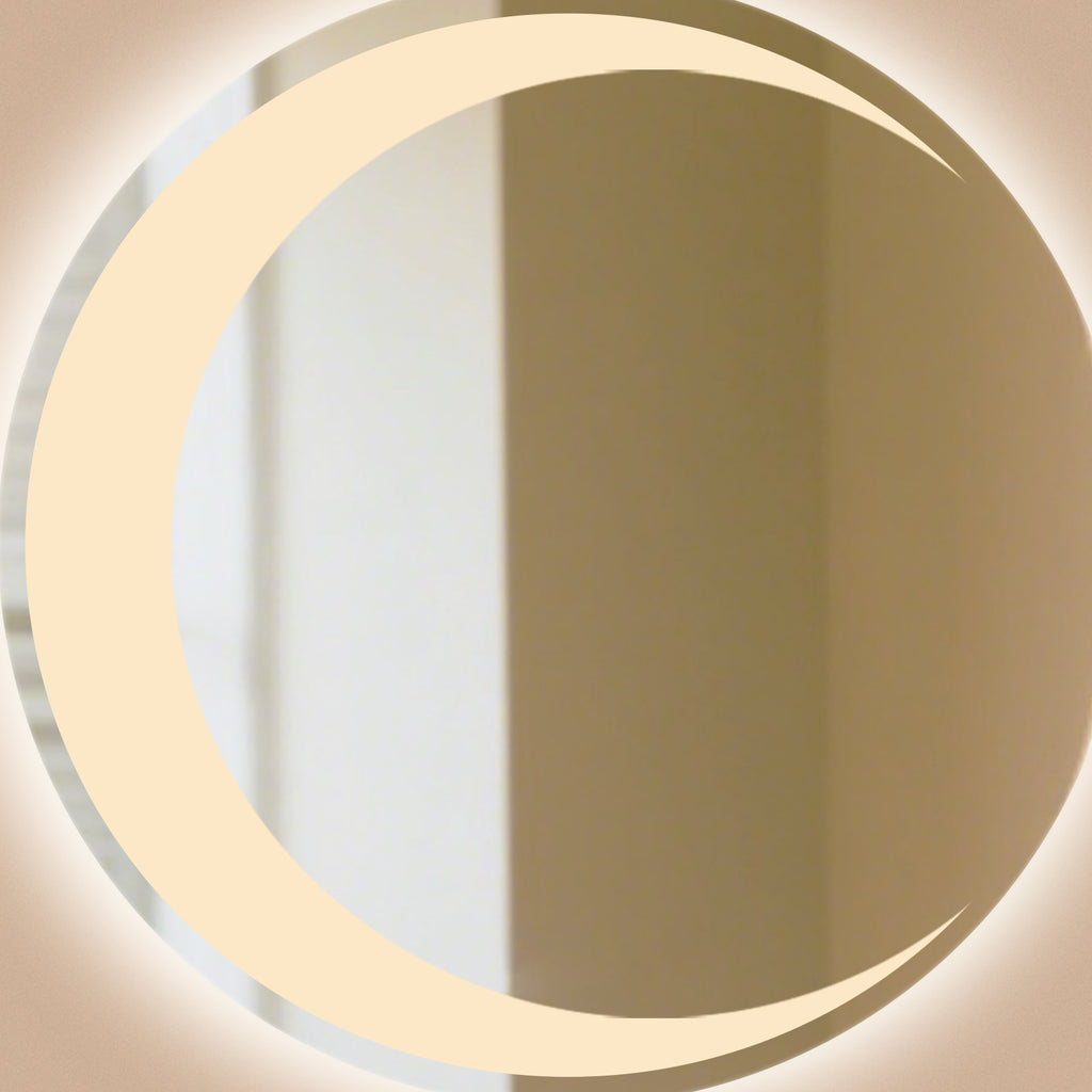 Smart Dimmable Circular Mirror – The Essential Modern Makeup & Vanity Companion - My Store